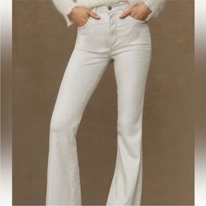 Pilcro The Icon White Shimmer Jeans | size 32